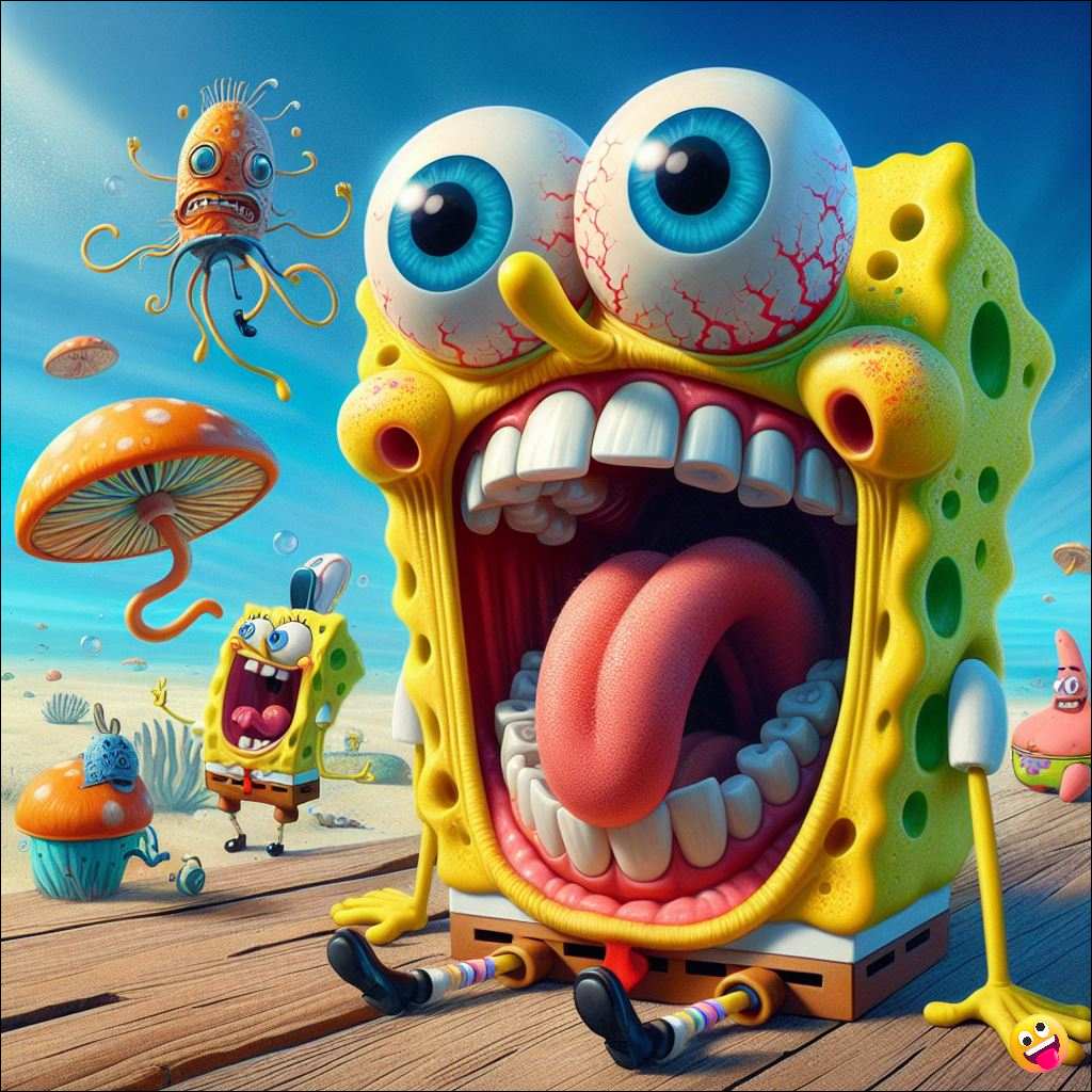 goofy ahh pictures SpongeBobs